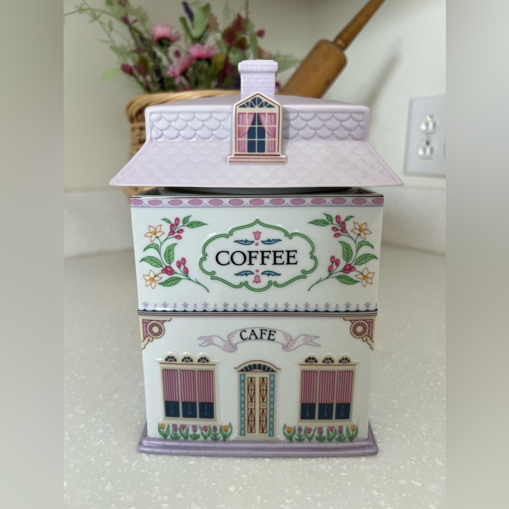 Lenox spice village canister coffee!
